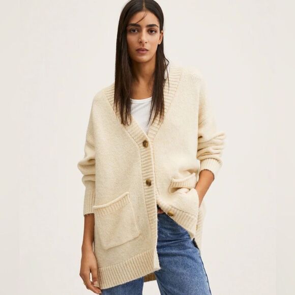 Mango Sweaters - Mango Oversized Cardigan New